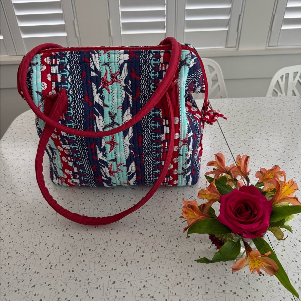 NWT - Vibrant Multicolor Quilted Women's Craft Bag